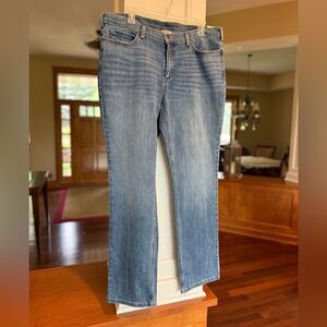 NWT Duluth Trading Co Mid Rise Daily Denim  16 X31 DuluthFlex Slim Leg Jeans.